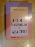 w0a CODUL MANIERELOR IN AFACERI - Letitia Baldrige