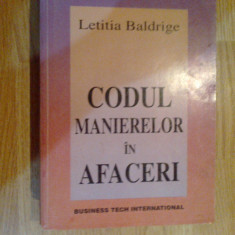 w0a CODUL MANIERELOR IN AFACERI - Letitia Baldrige