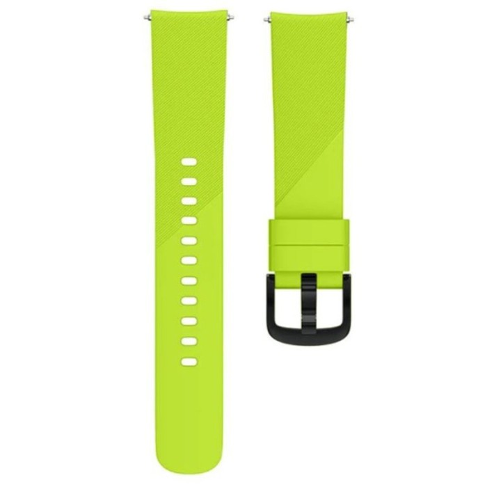 Curea silicon, compatibila Samsung Galaxy Watch 4 Classic, 42mm, telescoape Quick Release, Verde