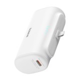 Baterie externa telefon Lightning Baseus, alb, 20W, 5000mAh