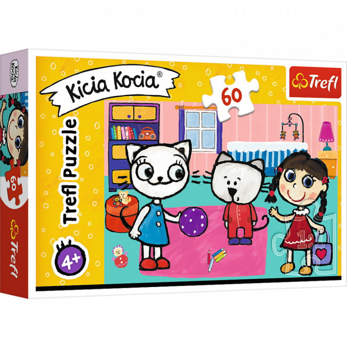 PUZZLE TREFL 60 KICIA KOCIA SI PRIETENII