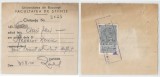 Romania, Universitatea, din Bucuresti, Facultatea de Stiinte, Chitanta, Bucuresti, 1940