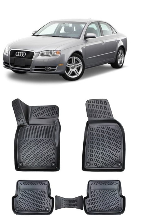 Set Covorase Auto Cauciuc dedicate Audi A4 B7 (2004-2009)