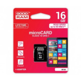 Card de Memorie MicroSDHC cu Adaptor SD Goodram M1AA UHS-I, 16Gb Clasa 10 Blister, 16 GB