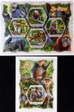 R.COASTA DE FILDES-MAIMUTE-1 M/Sh.+ 1 S/Sh. -MNH**-ICO 116, Africa, Fauna