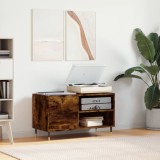 Gossi dulap pentru discuri stejar afumat 85x38x48 cm lemn prelucrat