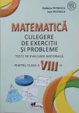 Matematica. Culegere de exercitii si probleme. Teste de evaluare nationala pentru clasa a VIII-a - Elefterie Petrescu, Ioan Pelteacu