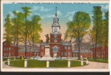 CPIB 16711 CARTE POSTALA - INDEPENDENCE HALL AND COMMODORE BARRY PHILADELPHIA