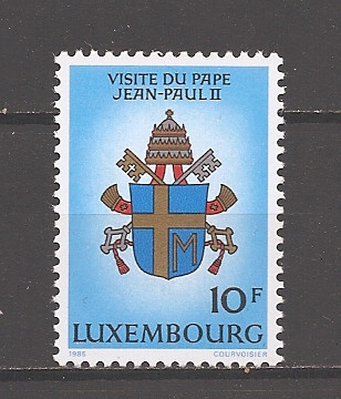 Luxemburg 1985 - Vizita Papei Ioan Paul al II-lea, MNH foto
