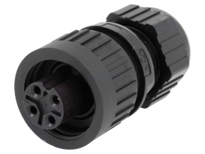 Conector circular mamă IP67 4 pini foto