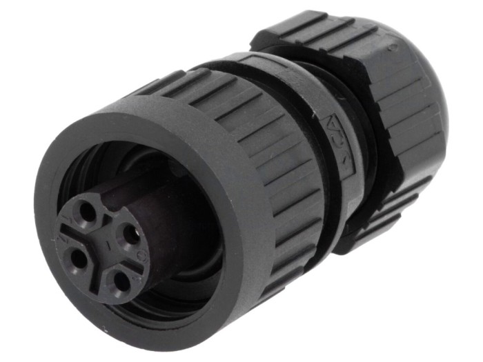 Conector circular mamă IP67 4 pini