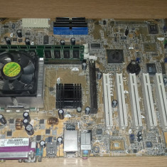 Placa de Baza AMD Socket A - 462 - Asus A7V600-X KIT +CPU 2600+cooler+512rami