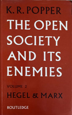 THE OPEN SOCIETY AND ITS ENEMIES VOL.2 HEGEL &amp;amp; MARX-K.P. POPPER foto