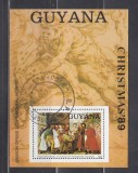 M2 JC 50 - Colita foarte veche - Guyana - Rubens - Craciun 1989 - pictura