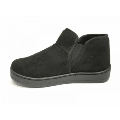 Ghete negre largi, imblanite cu elastice pe parti model 104686 foto