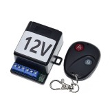 Cumpara ieftin Comutator universal wireless cu telecomanda 433MHz, modul receptor cu 2 relee + emițător, 12V