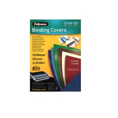 Set 100 Coperti Indosariere A4 Fellowes, Carton, 250 g/m?, Albastru Inchis, Coperta A4 Indosariere, Coperta A4 Indosariat, Coperta pentru Indosariat, foto