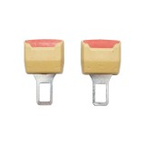 Set 2 adaptoare universale pentru centura de siguranta auto, bej