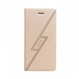Husa Flip ASTRUM FC Glitter Gold pentru Apple iPhone 6/6S