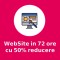 Creare website in 72 ore la 50% reducere
