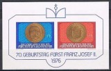 Liechtenstein 1976 - Franz Josef II, colita neuzata