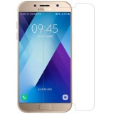 Folie sticla temperata transparenta complet pentru Samsung Galaxy A3 (2017), Oem