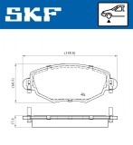 Set placute frana fata SKF VKBP80390