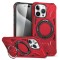 Husa De Protectie Pentru Iphone 15 Pro, Kickstand Magnetic, CRISTALIS SALE&trade; Cu Suport Inel, Antishock, Magsafe / Rosu