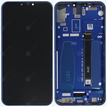 Asus Zenfone 5z (ZS620KL) Capac frontal modul display + LCD + digitizer albastru foto