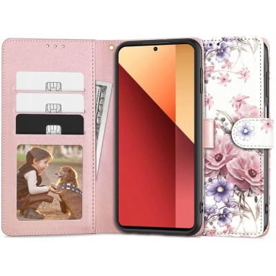 Husa Tech-Protect Wallet Xiaomi Redmi Note 13 Pro 4G roz foto