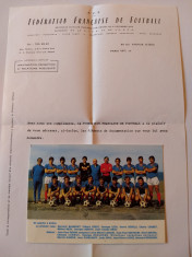 Foto(sezonul 1971/1972)fotbal-FRANTA (inclusiv scrisoarea din partea federatiei) foto