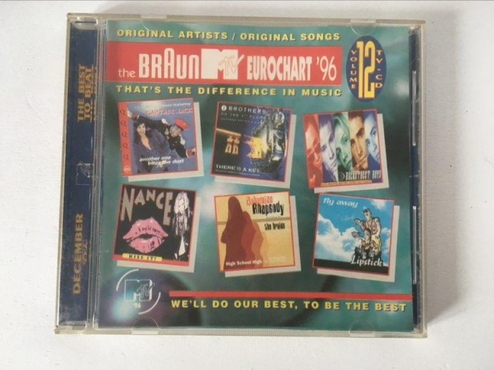 * CD muzica pop: The Braun MTV Eurochart &#039;96 - Volume 12