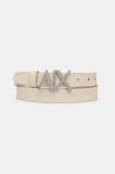 Armani Exchange curea de piele culoarea maro