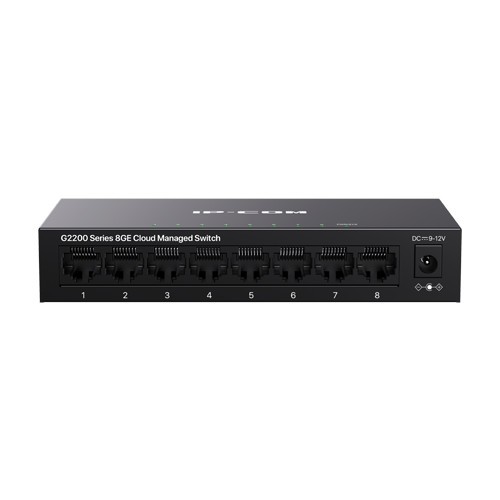 Switch 8 porturi Gigabit, Cloud Management - IP-COM G2208D SafetyGuard Surveillance