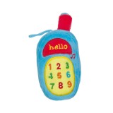 Jucarie Zornaitoare din plus, forma Telefon, cu sunet, Bleu, ATU-080163, Bleumarin, Textil, Oem