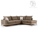 Cumpara ieftin Coltar Stanga Luxury II Mocha - Crem - Negru 290x235x90 cm
