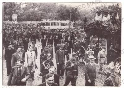 5324 - BUCURESTI, Cortegiul funerar al lui Armand CALINESCU - Press Photo - 1939 foto