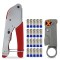 Kit instalator cablu CATV, TL-H518A, cleste dezizolat cablu, cleste compresie mufe F si 20 mufe F mama