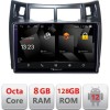 Navigatie Toyota Yaris 2008-2011 5960Pro-YARIS08 Android Octa Core Qualcomm 2K Qled 8+128 DTS DSP 360 4G Optical CarStore Technology