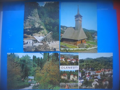 HOPCT LOT 3956 - 4 CARTI POSTALE-BAILE OLANESTI . -JUD- VALCEA-CIRCULATE foto