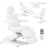 Scaun cosmetic electric pentru salon cosmetic pedichiură reglabil cu 3 cilindri