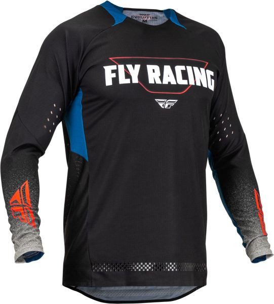 Bluza Off-Road Fly Racing Lite, Negru/Albastru/Rosu, Large