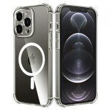 Husa MagSafe pentru Apple iPhone 12 Pro, Techsuit, Shockproof, Transparenta