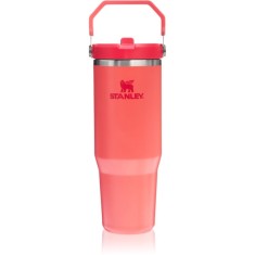 Stanley IceFlow&trade; Flip Straw Tumbler sticlă inoxidabilă pentru apă Hot Coral 890 ml