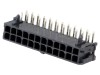 Conector Soclu Cablu-Placa MOLEX Micro-Fit 3.0, 24 Pini, Pas 3mm, Montare PCB Unghi 90, Cositorit, 600V, Tata