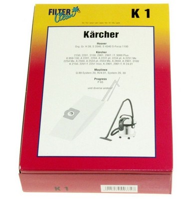 Saci de aspirator 3buc Aspirator KARCHER WD 3 1629800, 000165-K FILTERCLEAN foto