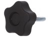 Buton de Reglare Negru &Oslash;40mm Filet M6