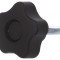 Buton de Reglare Negru &Oslash;40mm Filet M6