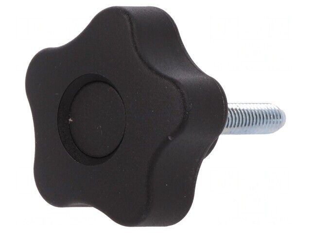 Buton de Reglare Negru &Oslash;40mm Filet M6