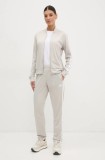Adidas trening 3-Stripes femei, culoarea bej, JD2686